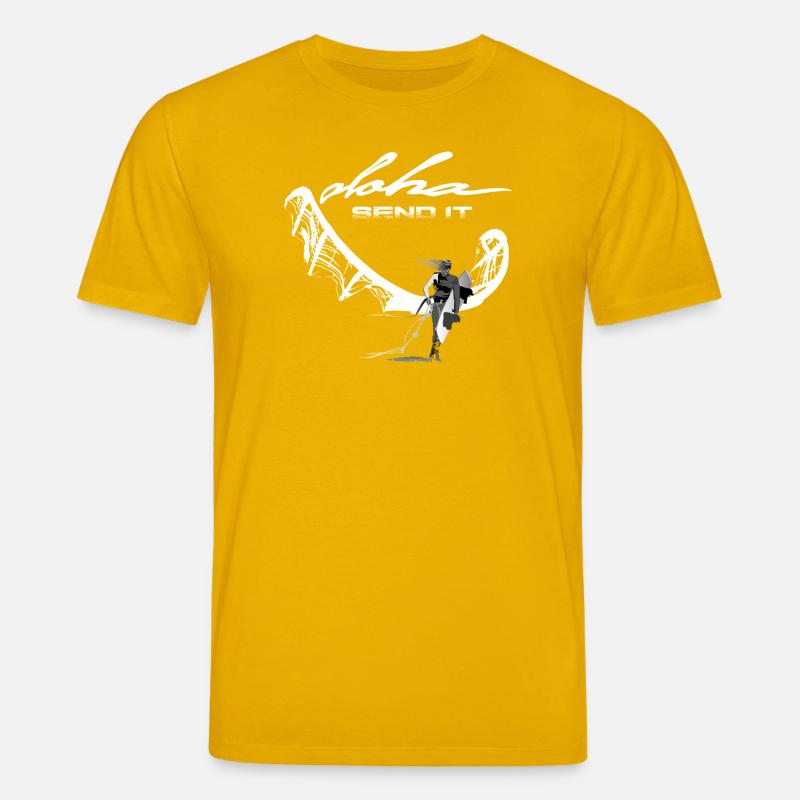 Send it Kitesurferin - Stanley/Stella Unisex Bio-T-Shirt CREATOR  - Spektralgelb