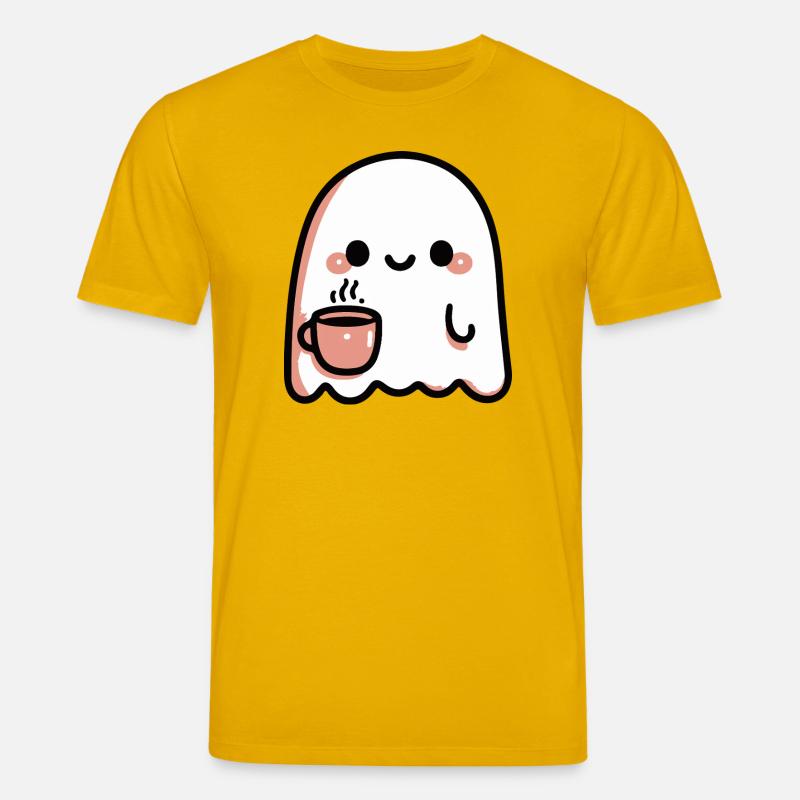 Lächelnder Geist und Pastellkaffee - Stanley/Stella Unisex Bio-T-Shirt CREATOR  - Spektralgelb
