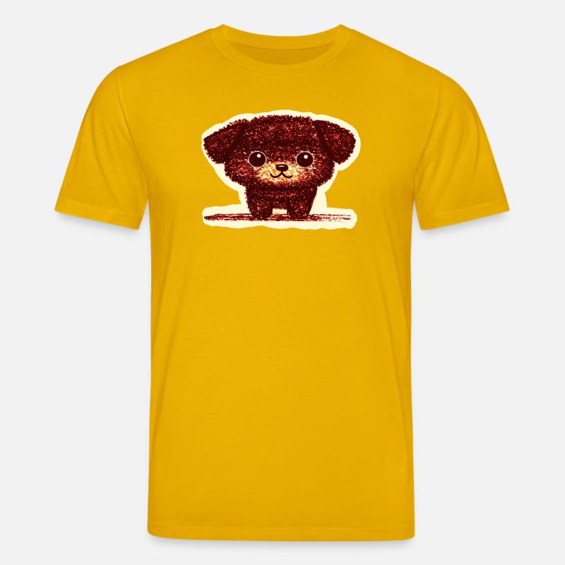 Winziges Hündchen (Rot) - Stanley/Stella Unisex Bio-T-Shirt CREATOR  - Spektralgelb