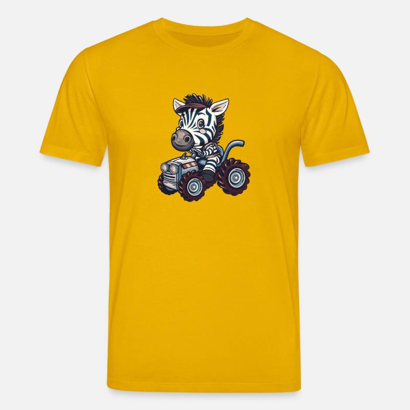 Zebra Traktor Farmer - Stanley/Stella Unisex Bio-T-Shirt CREATOR  - Spektralgelb