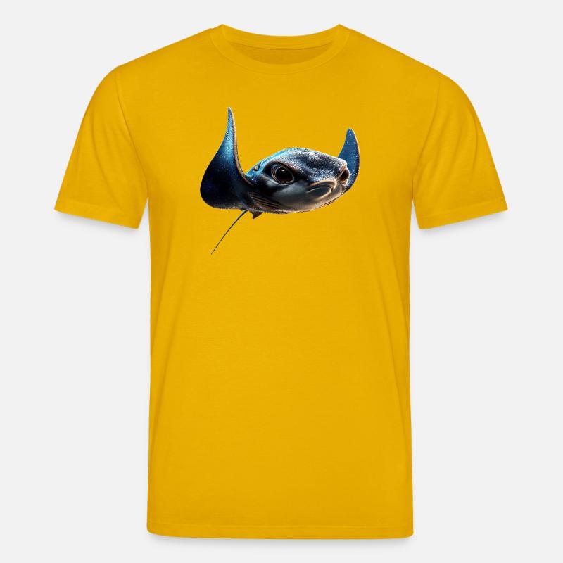Manta Rochen Teufelsrochen Stachelrochen Taucher - Stanley/Stella Unisex Bio-T-Shirt CREATOR  - Spektralgelb
