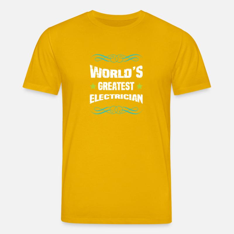 Weltbester Elektriker - Stanley/Stella Unisex Bio-T-Shirt CREATOR  - Spektralgelb