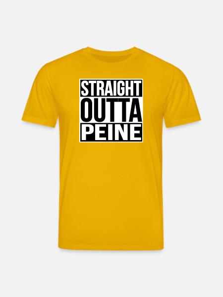 STRAIGHT OUTTA PEINE - Stanley/Stella CREATOR Unisex Organic T-Shirt - spectra yellow