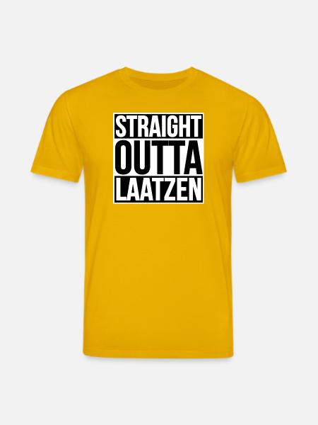Straight Outta Laatzen - T-shirt bio CREATOR Stanley/Stella Unisexe - jaune spectre