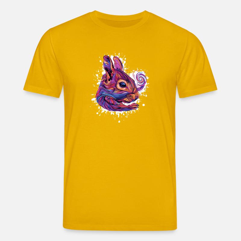 Psychedelischer Eichhörnchenkopf - Stanley/Stella Unisex Bio-T-Shirt CREATOR - Spektralgelb