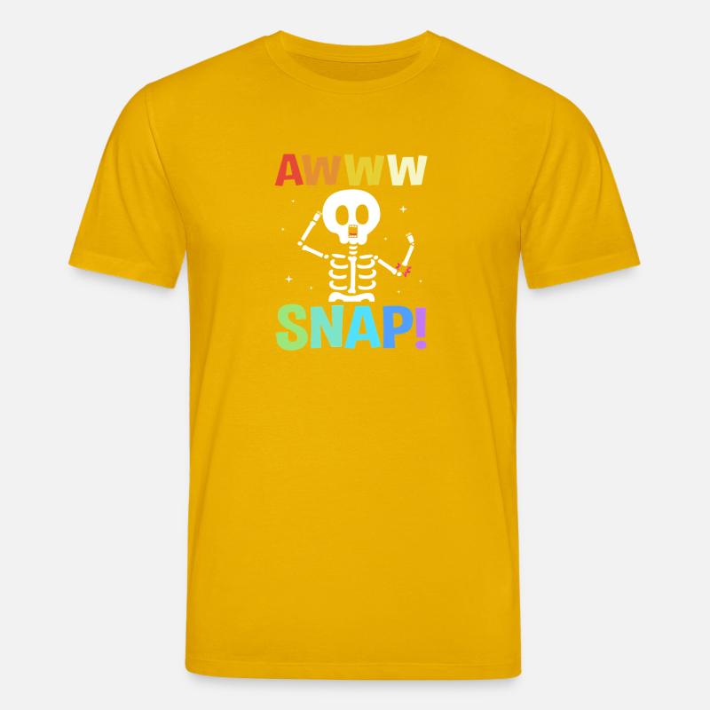 Knochenbruch Halloween Skelett Knochen Armbruch - Stanley/Stella Unisex Bio-T-Shirt CREATOR  - Spektralgelb
