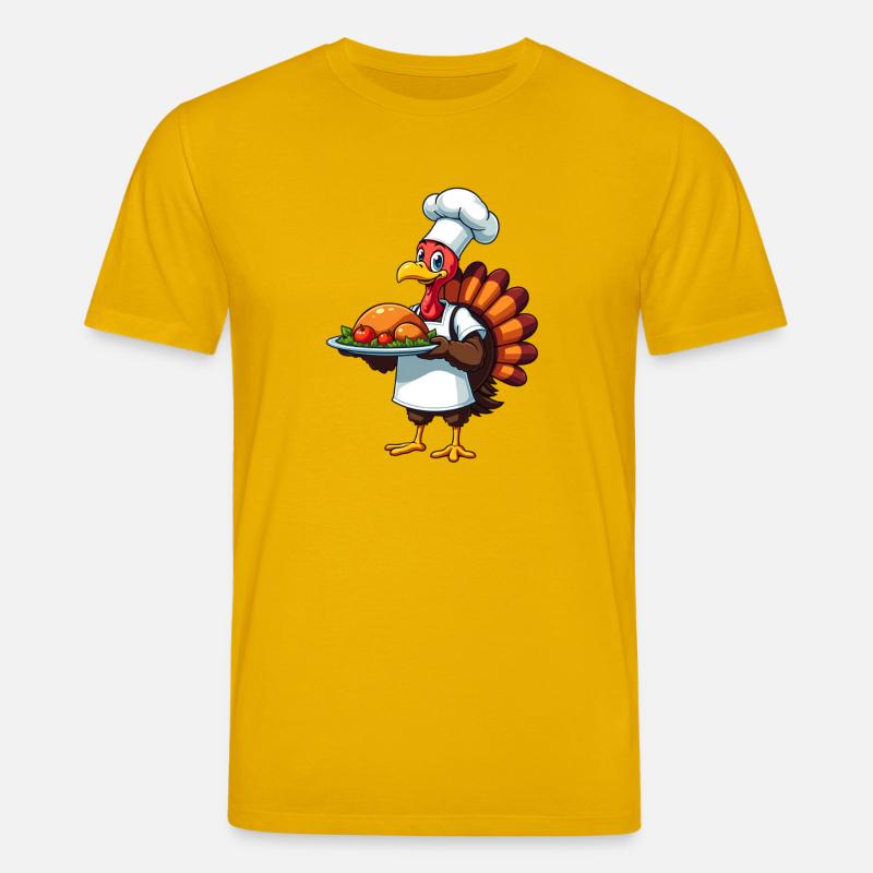 Cuisinier de dinde de Thanksgiving Thanksgiving - T-shirt bio CREATOR Stanley/Stella Unisexe - jaune spectre