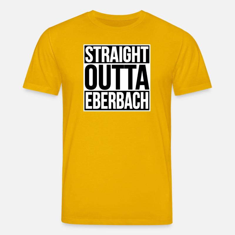 Slogan Typo Eberbach - T-shirt bio CREATOR Stanley/Stella Unisexe - jaune spectre