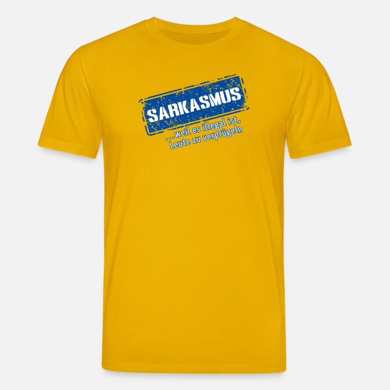 Sarcasme–... Parce que c’est illégal (Fun) - T-shirt bio CREATOR Stanley/Stella Unisexe - jaune spectre