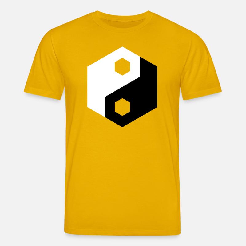 Hex-Ausschnitt Yin Yang - Stanley/Stella Unisex Bio-T-Shirt CREATOR  - Spektralgelb