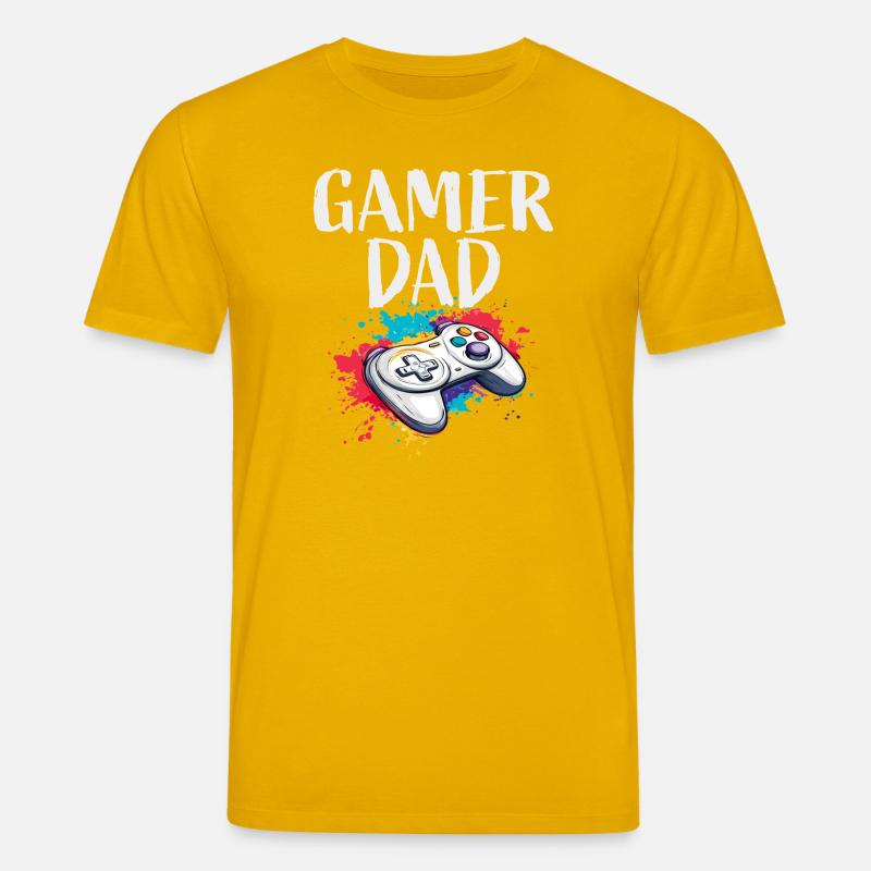 Gamer Dad Controller - Stanley/Stella Unisex Bio-T-Shirt CREATOR - Spektralgelb