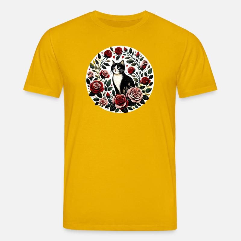 Rosengarten-Katzenkreis - Stanley/Stella Unisex Bio-T-Shirt CREATOR  - Spektralgelb