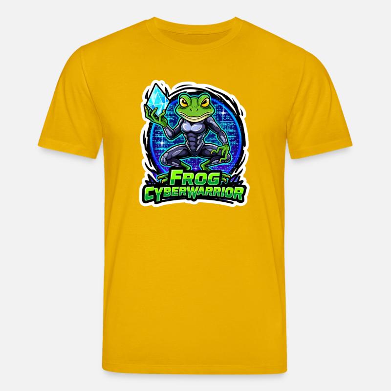 Frosch Cyberwarrior - Stanley/Stella Unisex Bio-T-Shirt CREATOR  - Spektralgelb