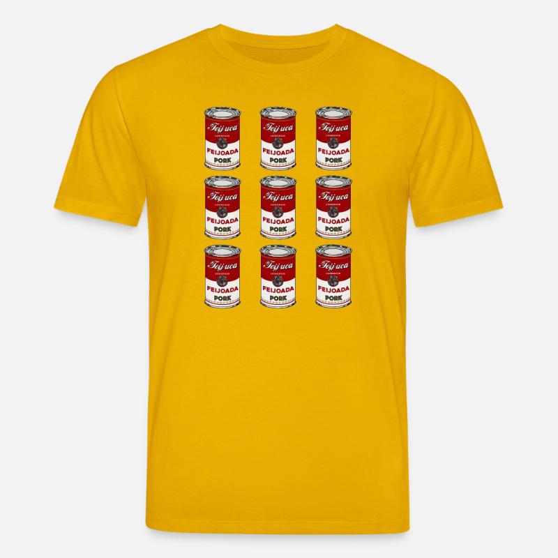 Feijoada Pork Can Pattern - Stanley/Stella CREATOR Unisex Organic T-Shirt - spectra yellow