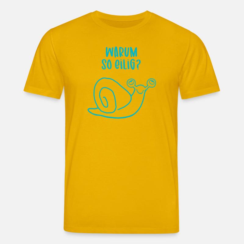 Relaxte Schnecke - Warum so eilig? - Stanley/Stella Unisex Bio-T-Shirt CREATOR - Spektralgelb
