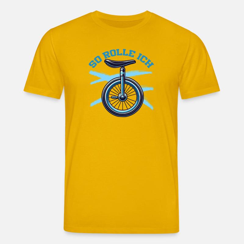 So Rolle Ich Einrad Einradfahrer - Stanley/Stella Unisex Bio-T-Shirt CREATOR  - Spektralgelb