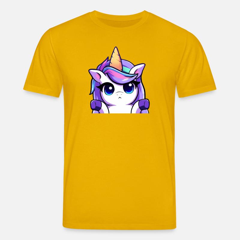 Lya Einhorn Schulterzuckend - Stanley/Stella Unisex Bio-T-Shirt CREATOR  - Spektralgelb