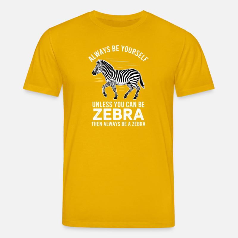 Zebra Spruch Lustiges Zebra Geschenk - Stanley/Stella Unisex Bio-T-Shirt CREATOR - Spektralgelb