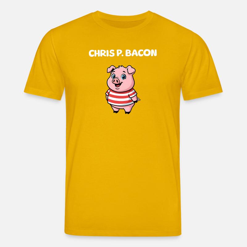 Chris P. Bacon - Cute Pig - Stanley/Stella Unisex Bio-T-Shirt CREATOR  - Spektralgelb