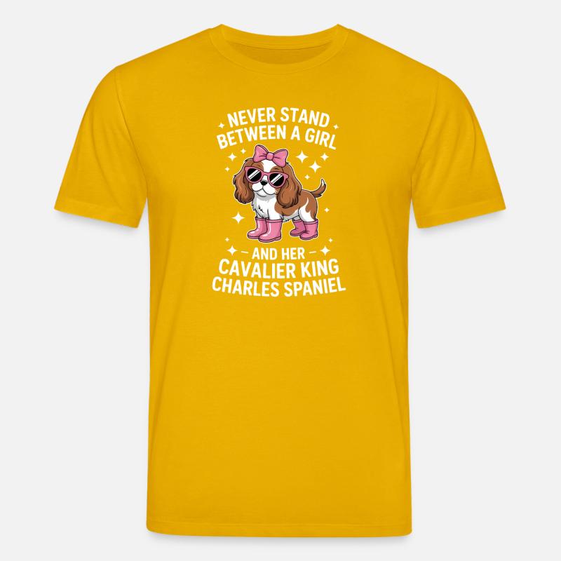 Cavalier King Charles Spaniel Geschenk - Stanley/Stella Unisex Bio-T-Shirt CREATOR  - Spektralgelb