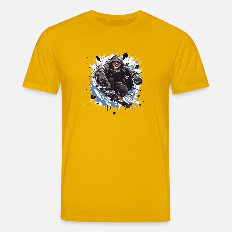 Gorilla Snowboard - Stanley/Stella Unisex Bio-T-Shirt CREATOR  - Spektralgelb