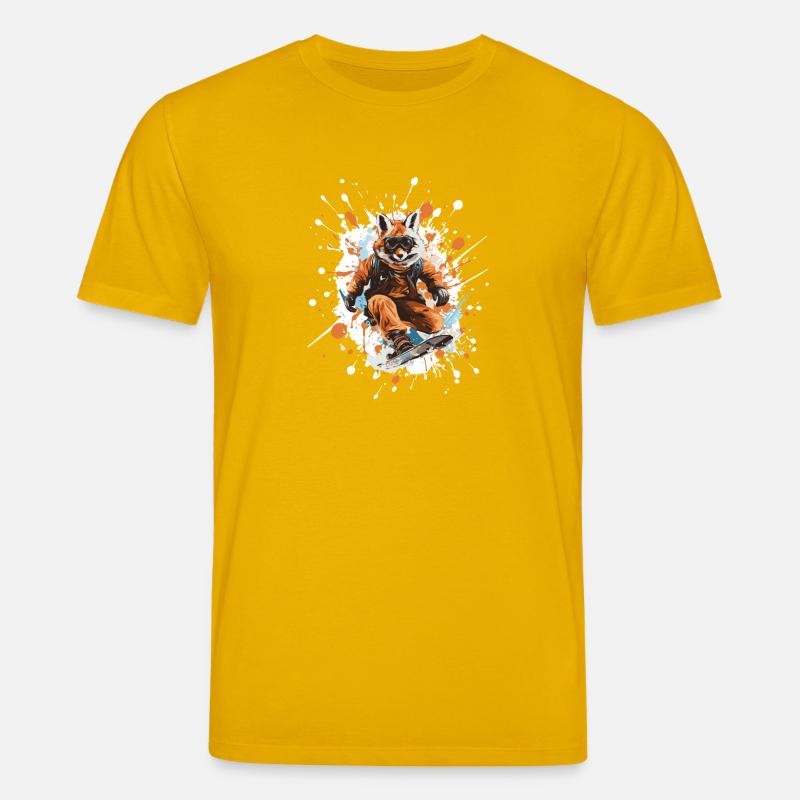 Fuchs Snowboard - Stanley/Stella Unisex Bio-T-Shirt CREATOR  - Spektralgelb