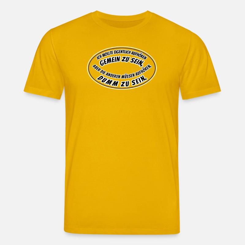gemein und dumm - Stanley/Stella Unisex Bio-T-Shirt CREATOR  - Spektralgelb