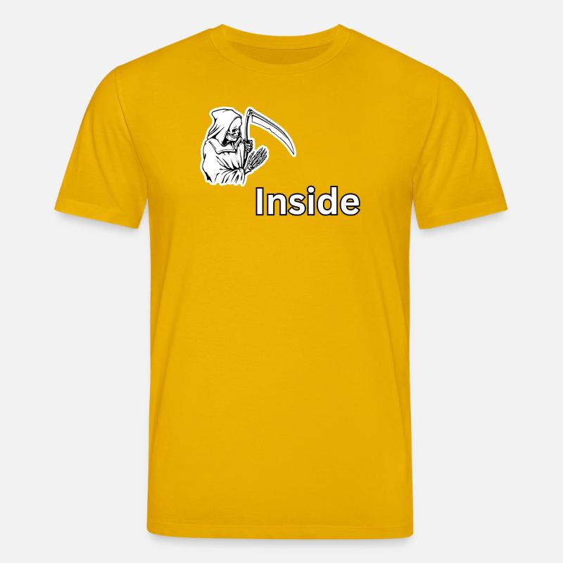 Dead Inside – Dark Skull Reaper-Design - Stanley/Stella Unisex Bio-T-Shirt CREATOR  - Spektralgelb