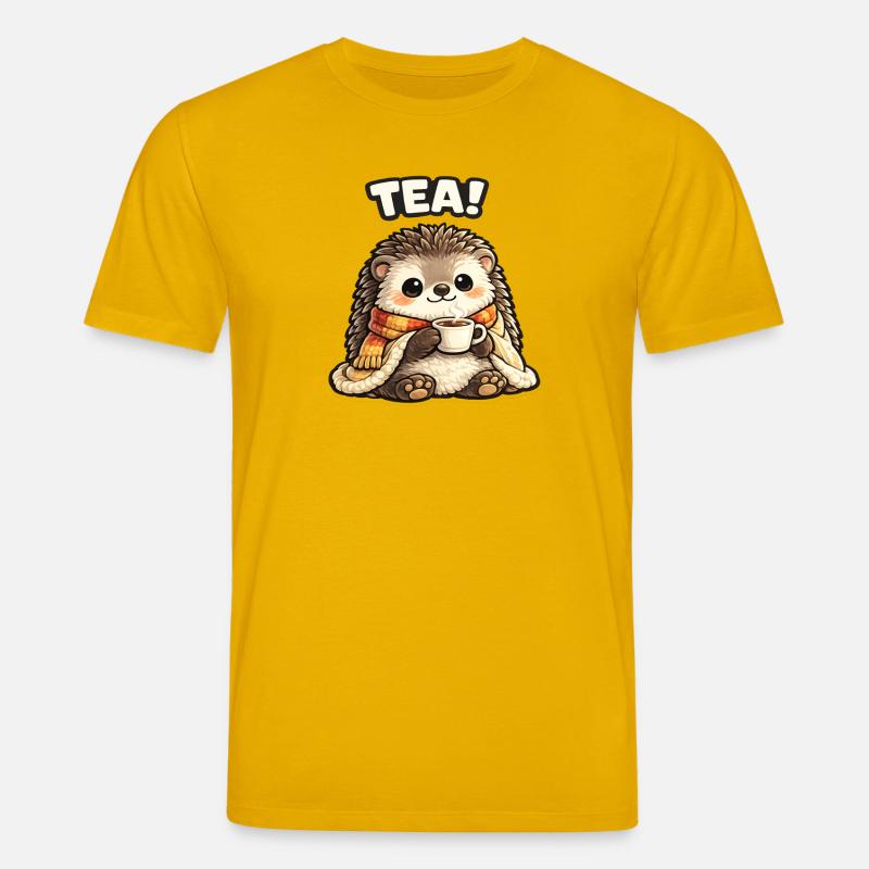 H Hérisson Tee Time Douillet - T-shirt bio CREATOR Stanley/Stella Unisexe - jaune spectre