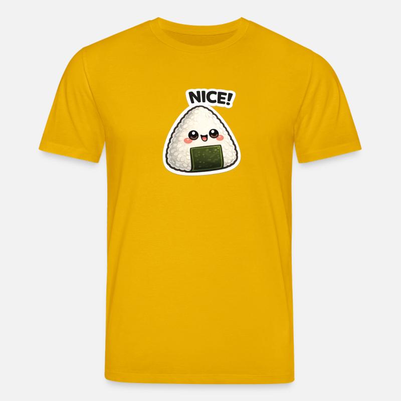 Onigiri de Kawaii avec algues - T-shirt bio CREATOR Stanley/Stella Unisexe - jaune spectre