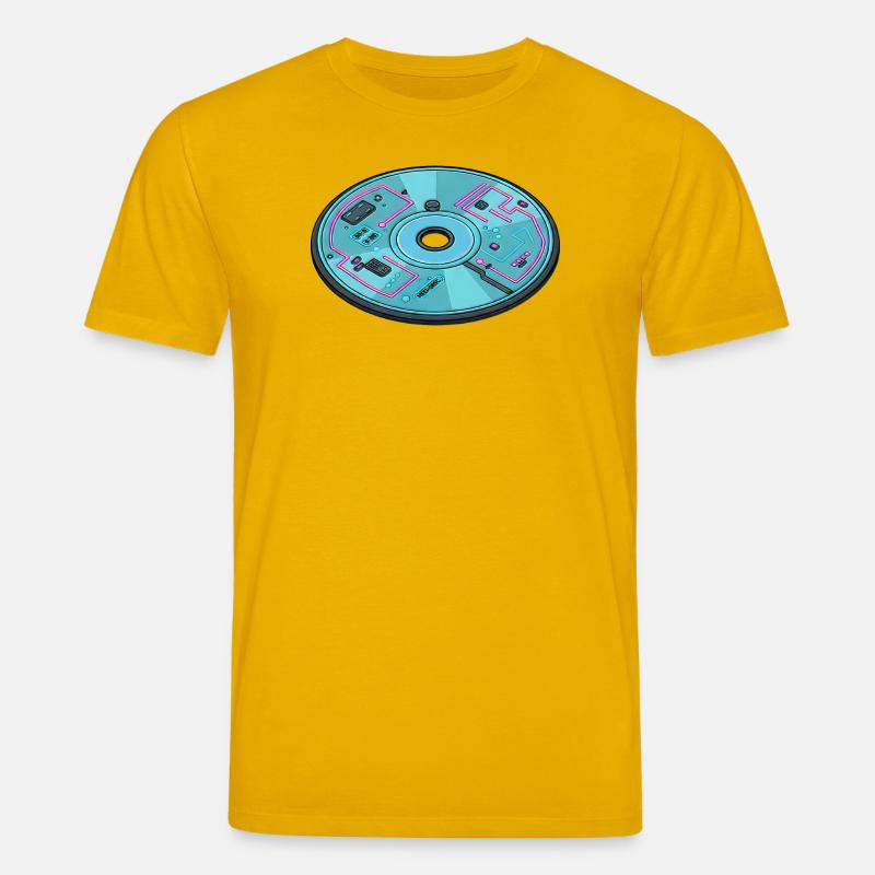 Digitale Zukunft Computer 90er Retro Design - Stanley/Stella Unisex Bio-T-Shirt CREATOR  - Spektralgelb