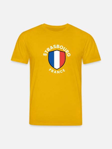 Strasbourg shield France - Stanley/Stella CREATOR Unisex Organic T-Shirt - spectra yellow