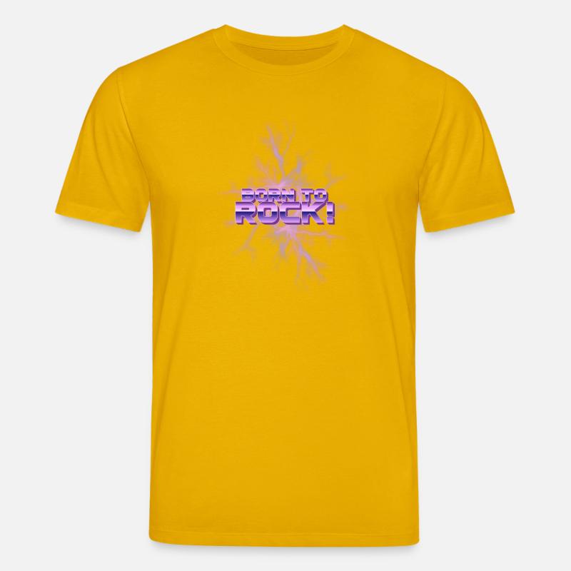 Born to Rock Neon Eis-Splash - Stanley/Stella Unisex Bio-T-Shirt CREATOR  - Spektralgelb