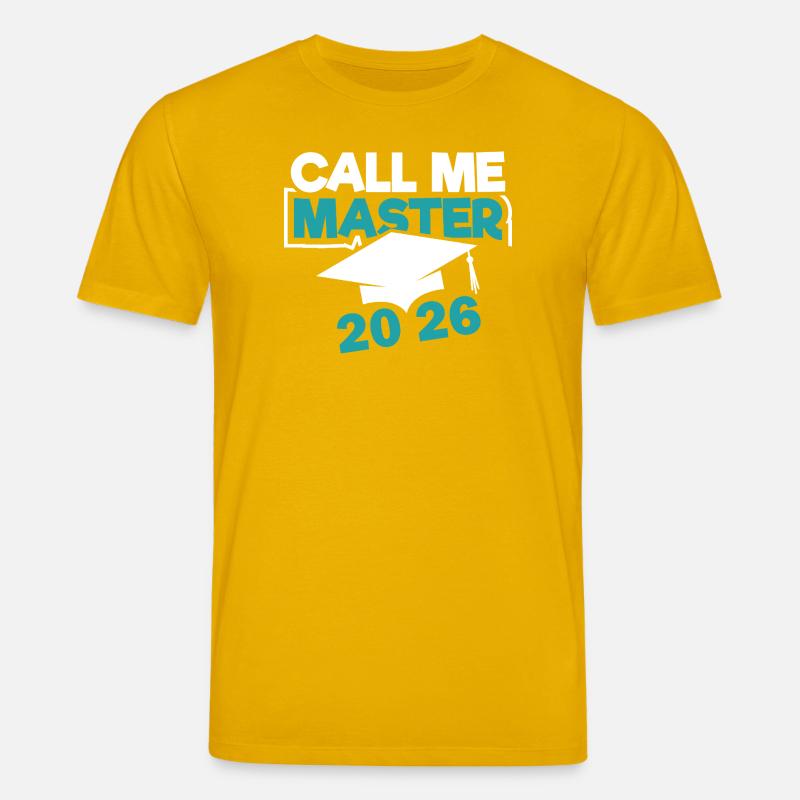 Master 2026 Abschluss Promotion Sponsion - Stanley/Stella Unisex Bio-T-Shirt CREATOR  - Spektralgelb