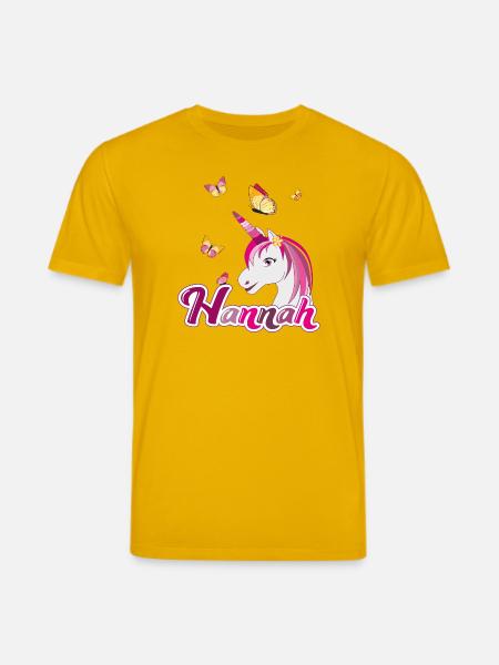Hannah , Mädchenname, Lieblingsname - Stanley/Stella Unisex Bio-T-Shirt CREATOR - Spektralgelb