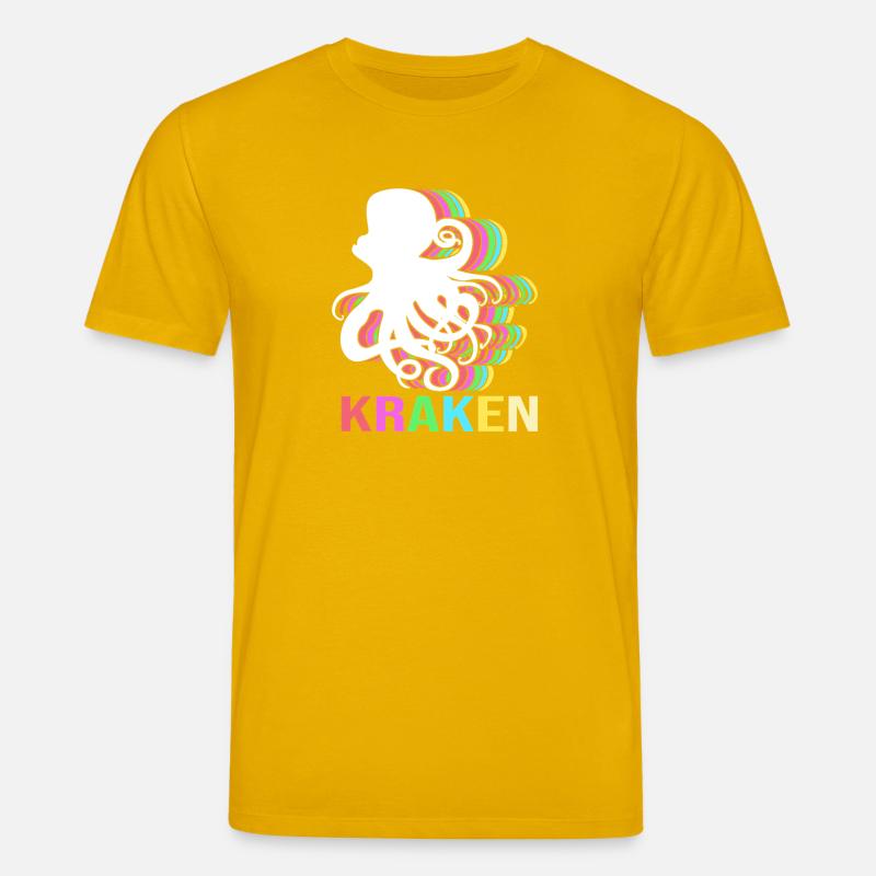 Octopus Octopus Octopus Octopus Octopus - Stanley/Stella CREATOR Unisex Organic T-Shirt - spectra yellow