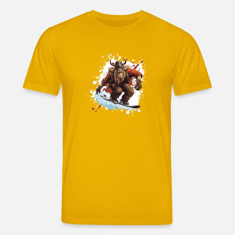 Wikinger Snowboard - Stanley/Stella Unisex Bio-T-Shirt CREATOR  - Spektralgelb