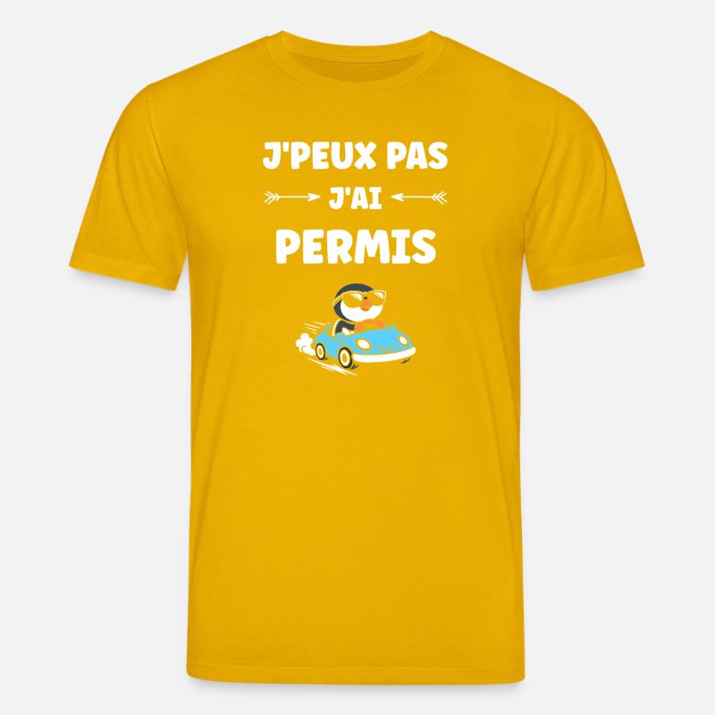 Führerschein-Humor - Stanley/Stella Unisex Bio-T-Shirt CREATOR  - Spektralgelb