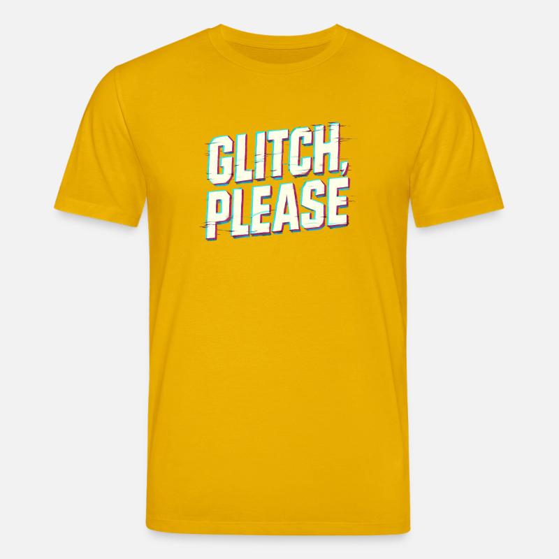Glitch bitte | Retro Gaming Hacker Vibes - Stanley/Stella Unisex Bio-T-Shirt CREATOR  - Spektralgelb