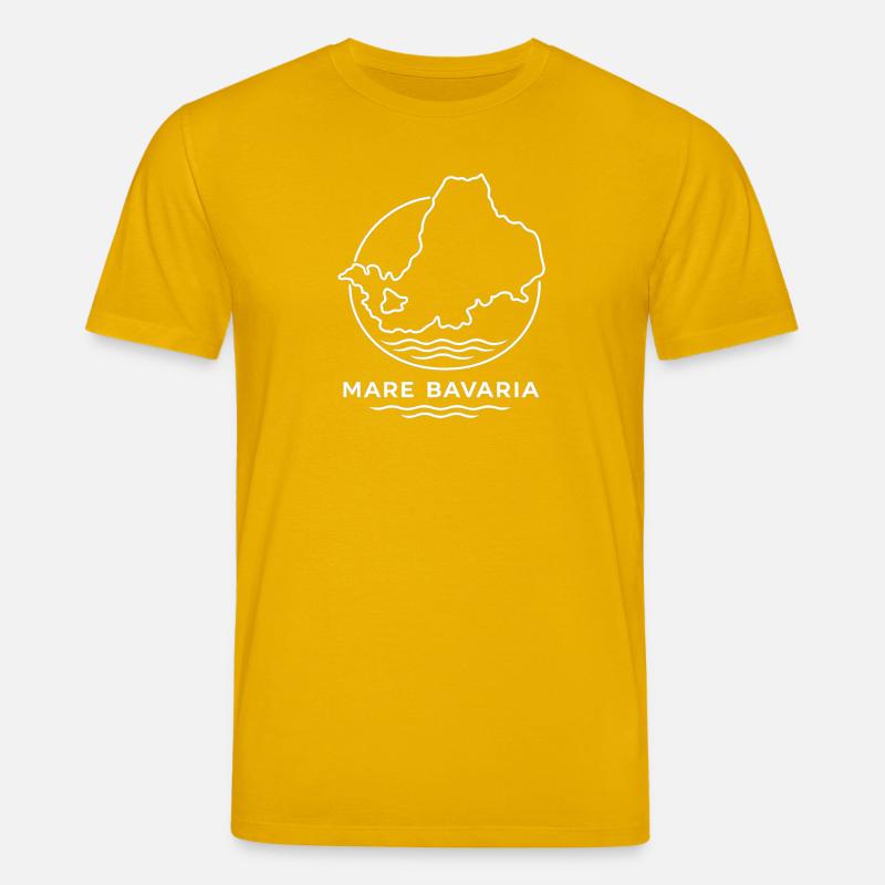 Mer de Bavière - Mare Bavière - T-shirt bio CREATOR Stanley/Stella Unisexe - jaune spectre