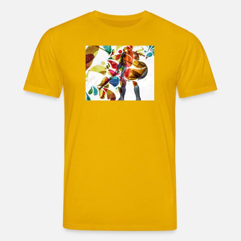 Lebendiger Tanz Regenbogenkonfetti - Stanley/Stella Unisex Bio-T-Shirt CREATOR - Spektralgelb