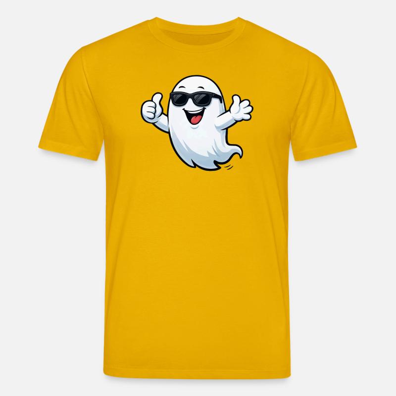 Sonnengeist mit Sonnenbrille - Stanley/Stella Unisex Bio-T-Shirt CREATOR  - Spektralgelb