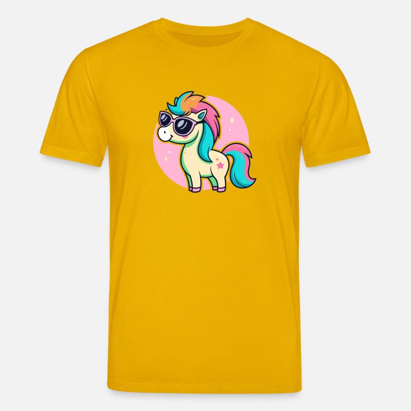Rainbow Pony Glam-Brille - Stanley/Stella Unisex Bio-T-Shirt CREATOR  - Spektralgelb