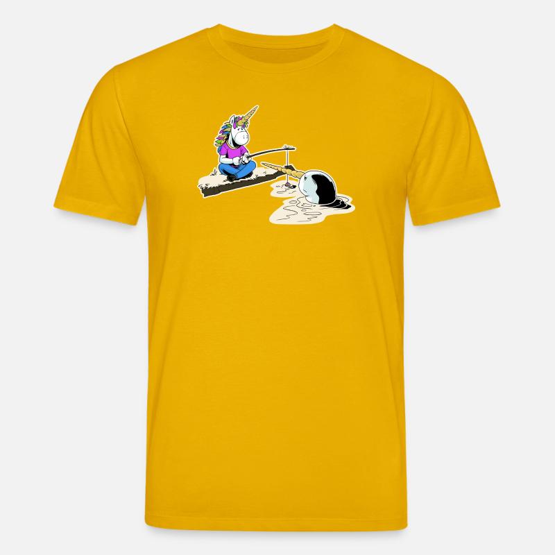 Einhorn und Narwal - Stanley/Stella Unisex Bio-T-Shirt CREATOR - Spektralgelb