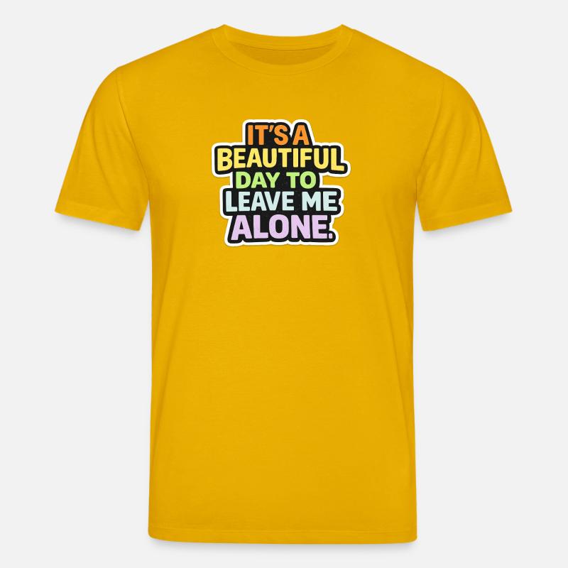 Lasciami in pace, voglio la pace - Maglietta ecologica unisex CREATOR di Stanley/Stella - giallo ambra