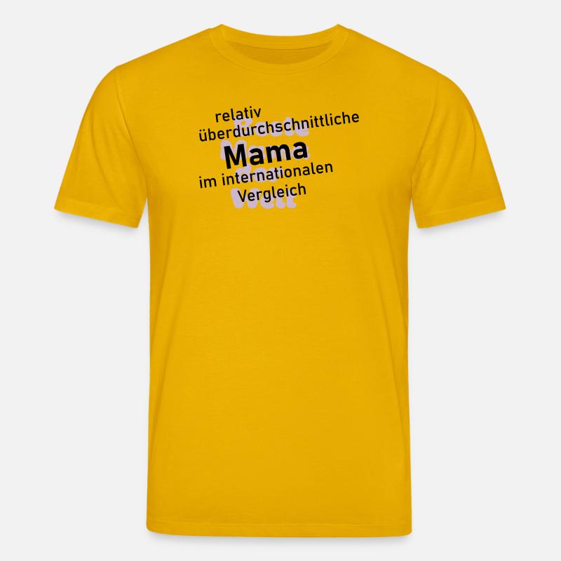 überdurchschnittliche mama - Stanley/Stella Unisex Bio-T-Shirt CREATOR - Spektralgelb