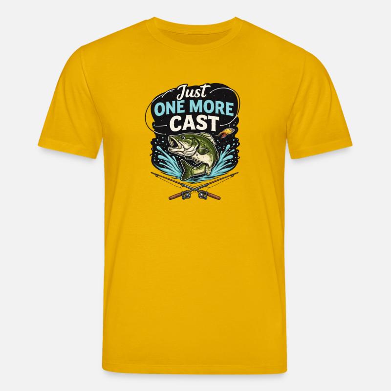 Noch Einen Wurf lustiger Angler Spruch - Stanley/Stella Unisex Bio-T-Shirt CREATOR  - Spektralgelb