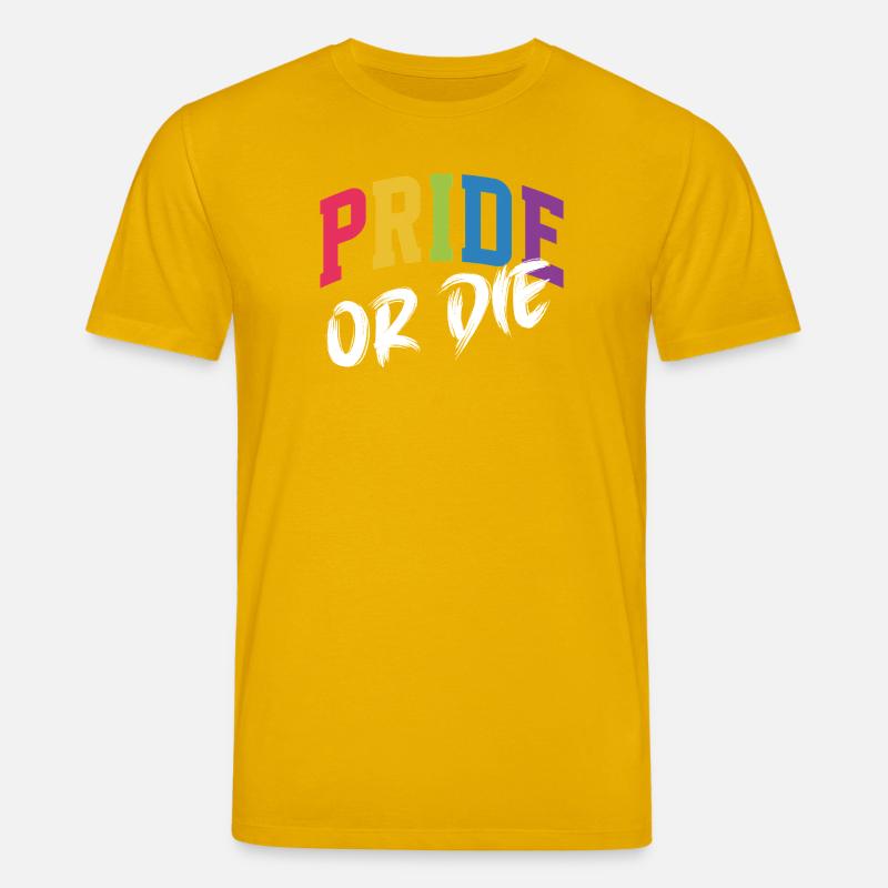 LGBT-Pride-Monat – Pride or Die - Stanley/Stella Unisex Bio-T-Shirt CREATOR  - Spektralgelb