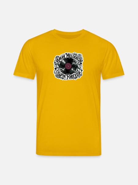 Dark Melodies Spin Forever - Stanley/Stella CREATOR Unisex Organic T-Shirt - spectra yellow