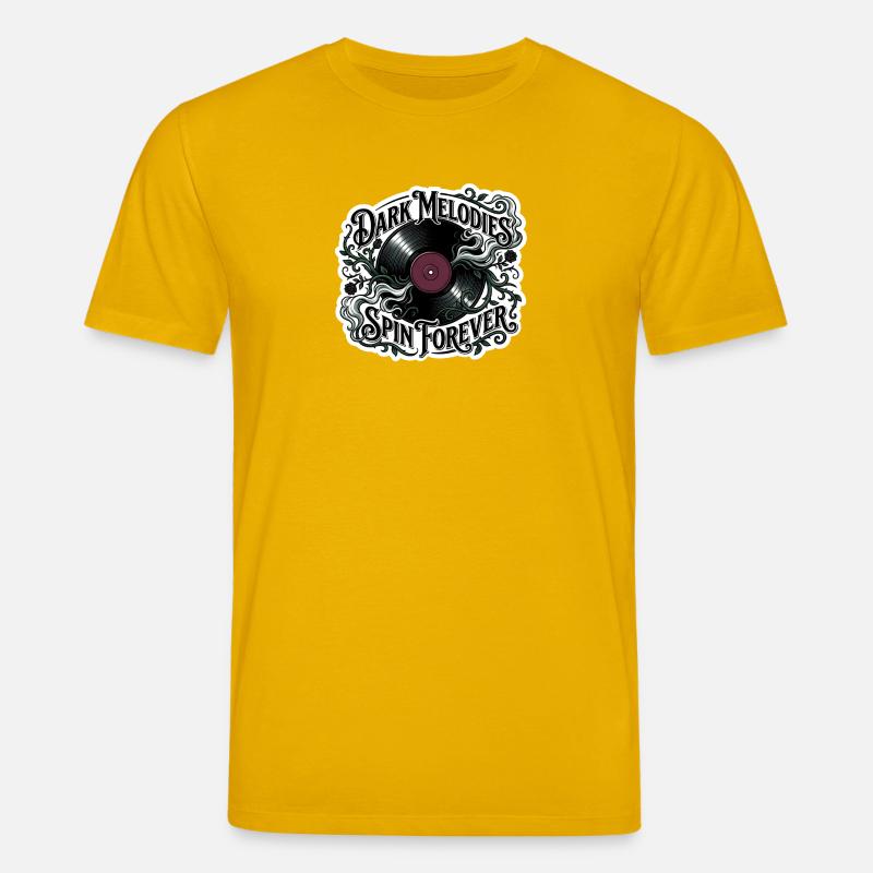 Dark Melodies Spin Forever - Stanley/Stella CREATOR Unisex Organic T-Shirt - spectra yellow